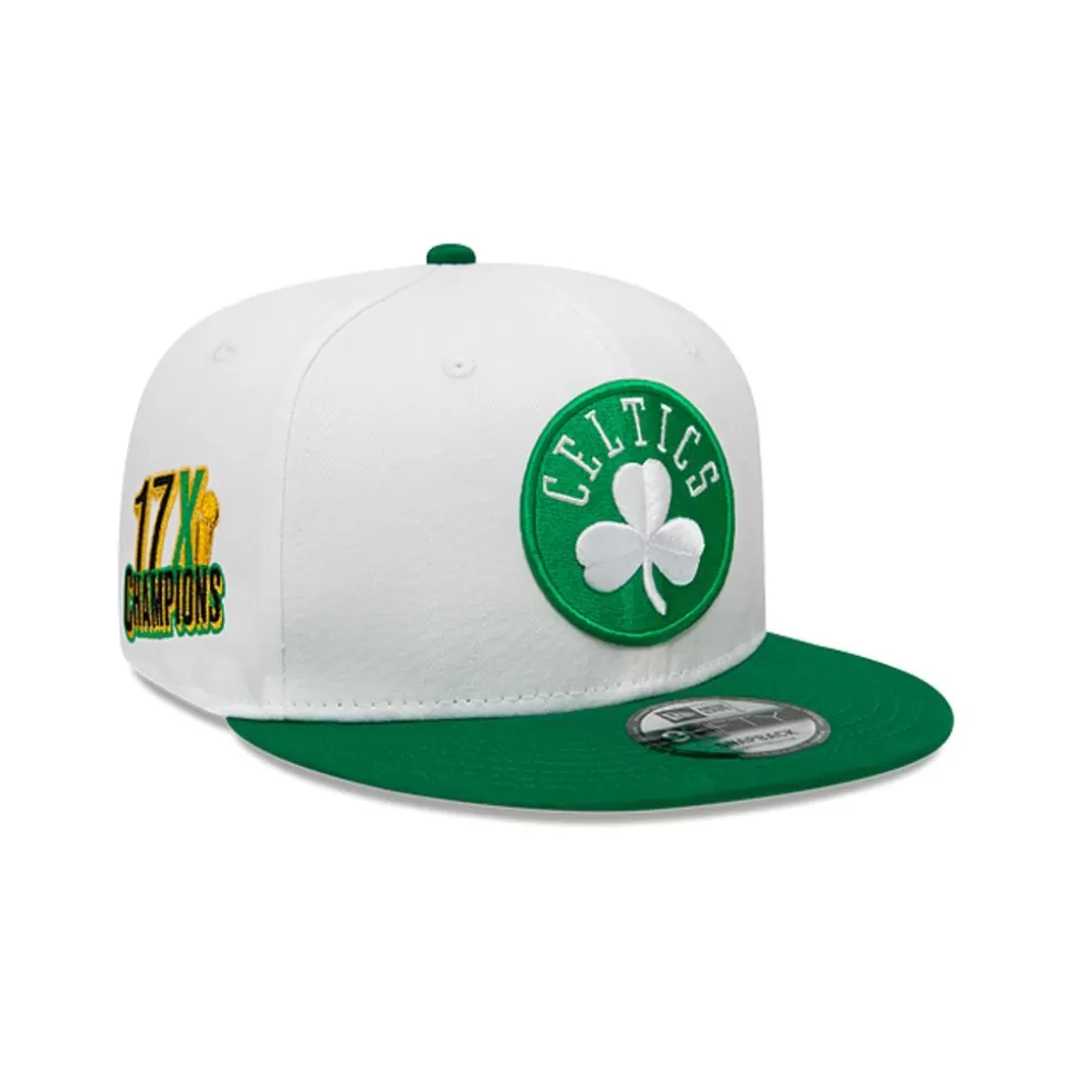 New Era Boston Celtics Nba White Crown Patches 9Fifty Snapback