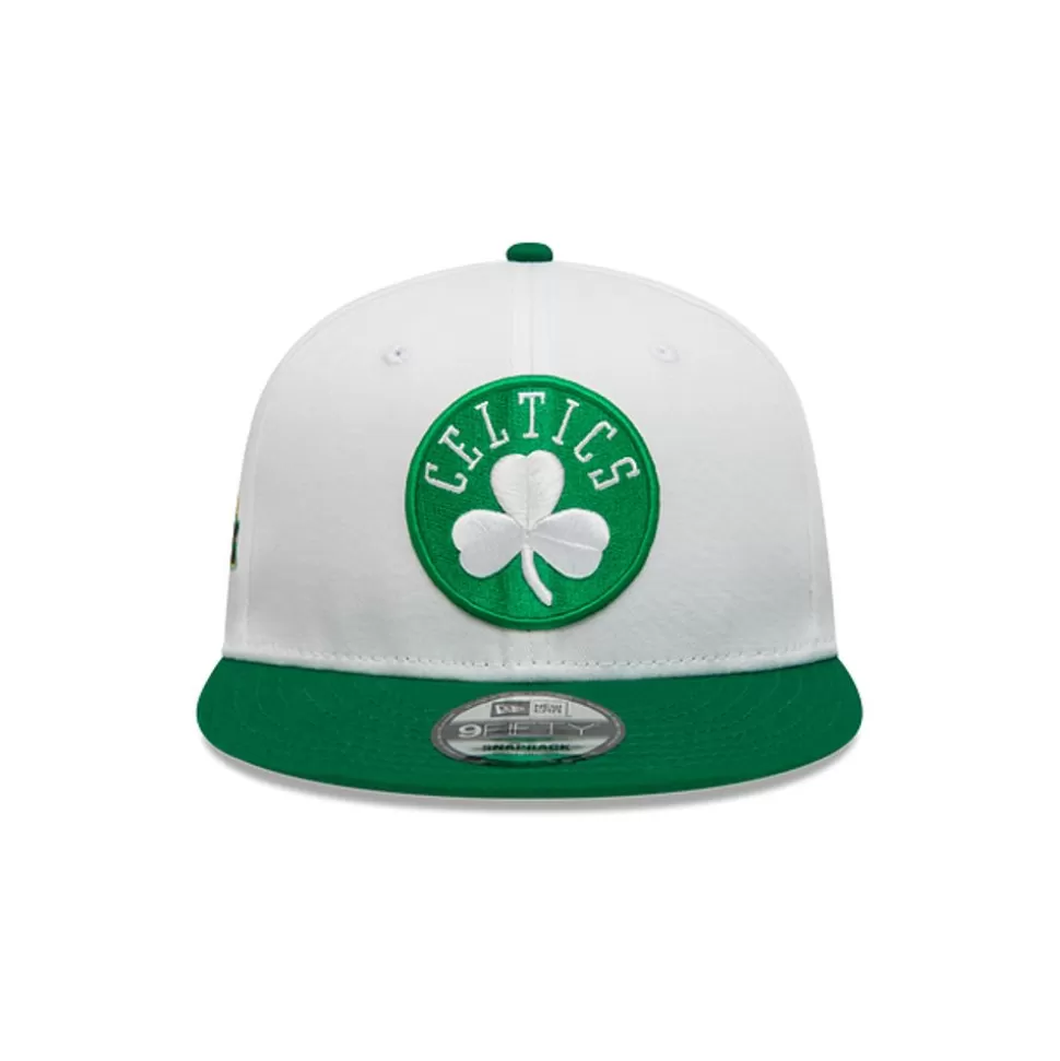 New Era Boston Celtics Nba White Crown Patches 9Fifty Snapback