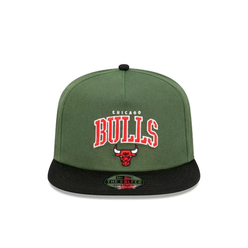 New Era Chicago Bulls Stencil Golfer Snapback