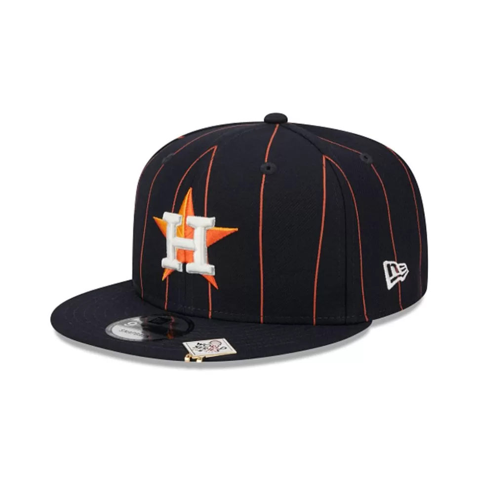 New Era Houston Astros Mlb Pinstripe Visor Clip9Fifty Snapback