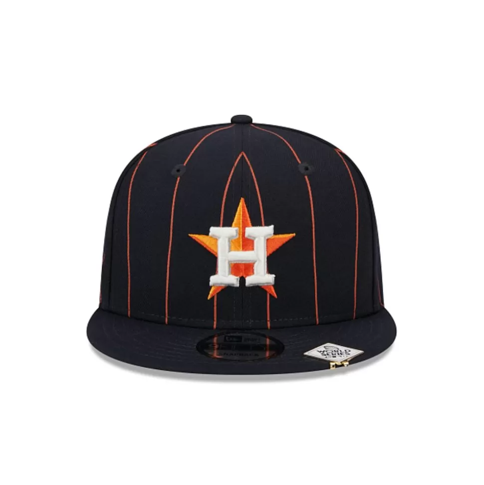 New Era Houston Astros Mlb Pinstripe Visor Clip9Fifty Snapback