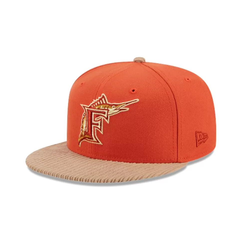 New Era Miami Marlins Mlb Autumn Wheat 9Fifty Snapback