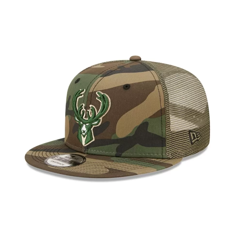 New Era Milwaukee Bucks Camo Truck 9Fifty Snapback