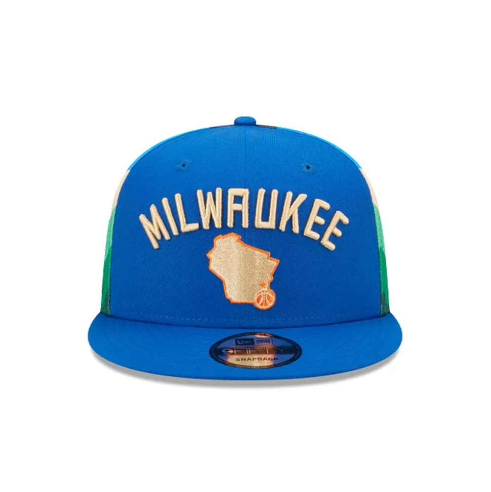 New Era Milwaukee Bucks Nba City Edition 2022 9Fifty Snapback