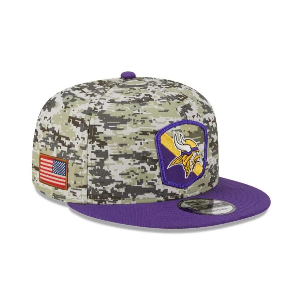 New Era Minnesota Vikings Nfl Salute To Service 2023 9Fifty Snapback